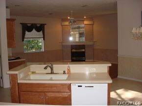 Kitchen to family room