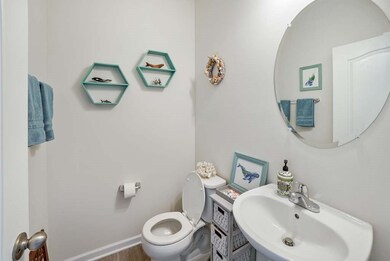 Main floor half bathroom