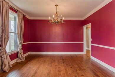 Imagine the dinner parties you can have in the lovely 14x12 dinner room with hardwood floors.