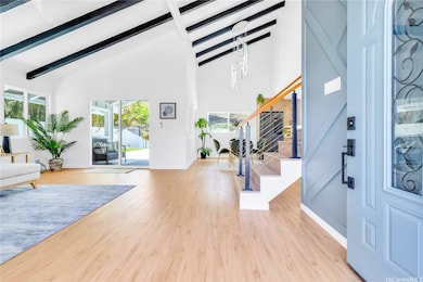 Living room upon entry from front door.