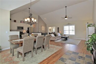 Expansive Space as soon as you walk in. Vaulted Ceilings and open floor plan is ideal for today's active lifestyle. New hardwood floors have recently been installed. Slate Tile entry is a added touch of class.