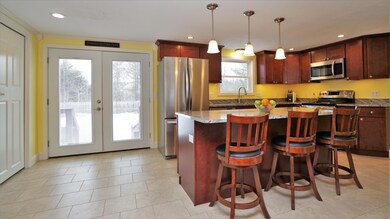 Kitchen with a view to pool