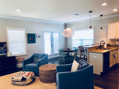 Open concept family room and kitchen