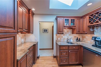 Extra storage and wet bar area off the kitchen