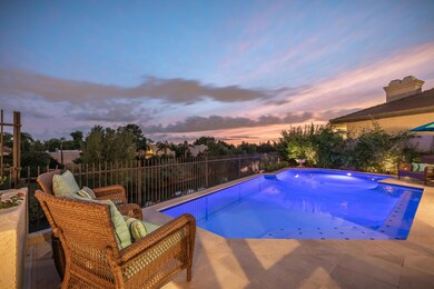 Pool At Sunset