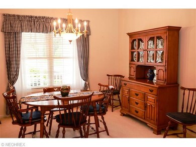 View of the dining room from the great room