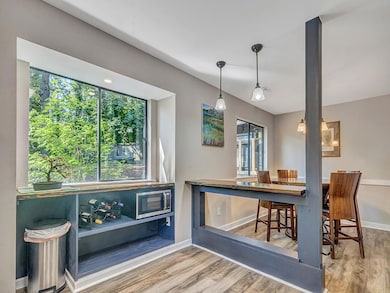 A look at the breakfast area from the kitchen.
