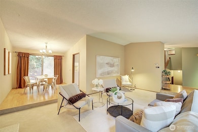 View of dining room from the living room.