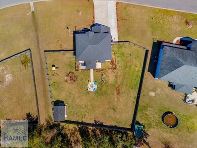 Bird-eye view of the property