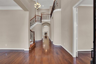 The magnificent entry to the home shows off 22'cei
