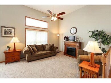 2 story ceiling in the living room with transom wi