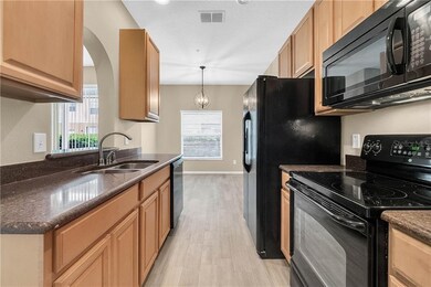 All kitchen appliances stay. Beautiful new floorin
