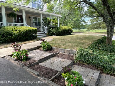landscaped front steps