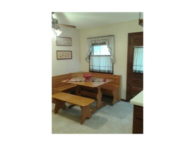 Generous kitchen breakfast nook.