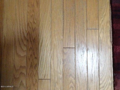 Hardwood floors in family room