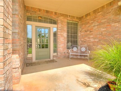 The front porch is very spacious.