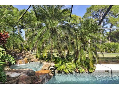 Tropical waterfall spa