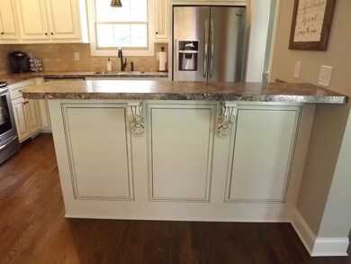 Raised peninsular bar 