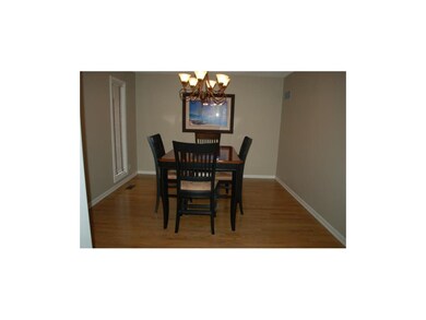 Formal dining room with beautiful hardwood floors!
