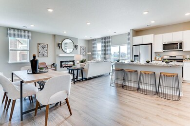 Open concept at it's finest, this main level flows seamlessly from one room to the next.  *Staged Model photo, actual selections and options may vary.
