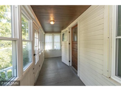 Enter into a large front porch