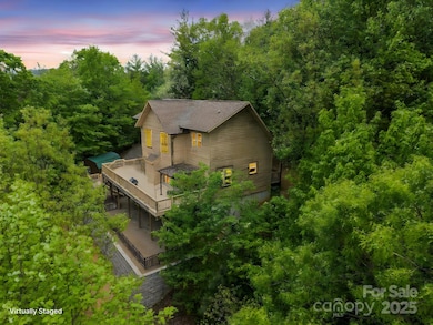 Extremely private with 4+ acres and one of less than 5 homes  on the mountain