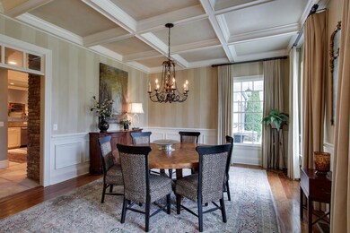 Formal dining to the right upon front door entry, millwork and views of front pastures