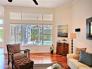 Elegant views of the living room.