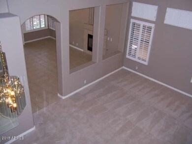 Vaulted living room