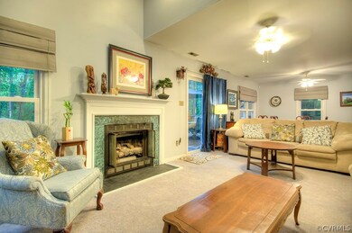 Easy access to back deck through the sliding glass