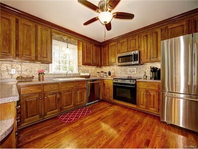 Gorgeous hardwood added to kitchen