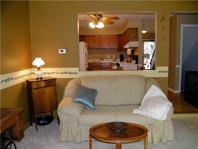 Living Room. Looking into the kitchen and dining a