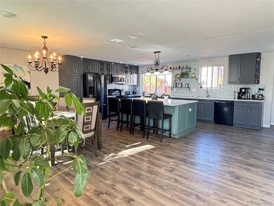 Open floor plan with large island great for entertaining and storage.
