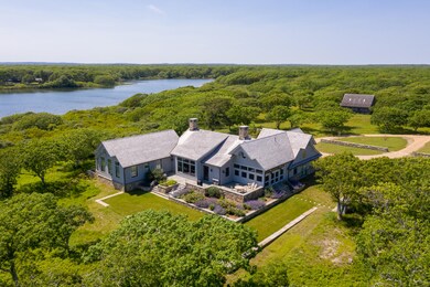 Aerial view of house