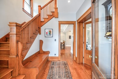 Original woodwork in the entry
