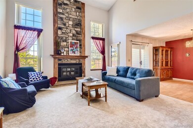 Large family room with vaulted ceilings