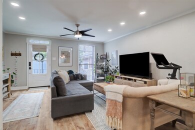 View of living area from dining room.