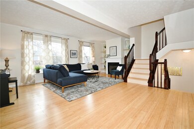 Hardwood floors flow throughout the entire home.