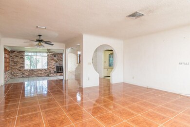 View from Living Room to Dining Room, Family Room;
