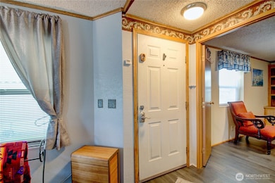 Enter into the home.