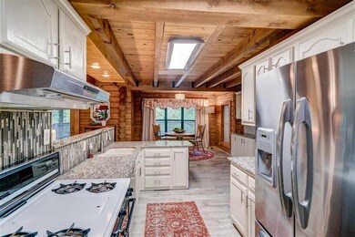 KITCHEN with Tile, Granite, Glass Tile Backsplash,