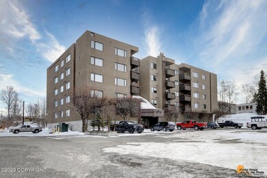 parking lot view of building