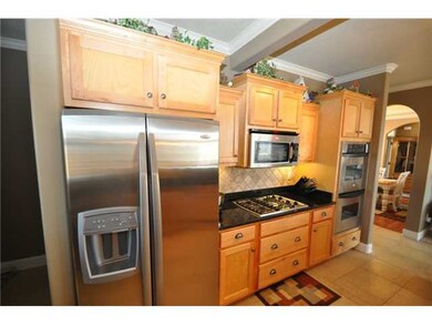 Stainless steel appliances in the Kitchen