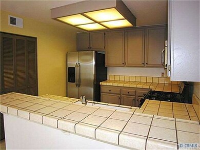 Close up view of kitchen