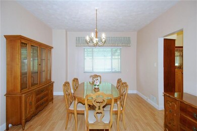 Spacious dining room