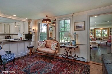 The keeping room open to the kitchen and the famil