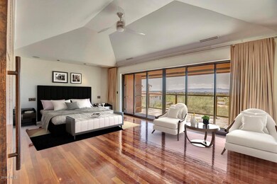 Master bedroom with private balcony