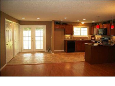 View of kitchen eat-in area from living room