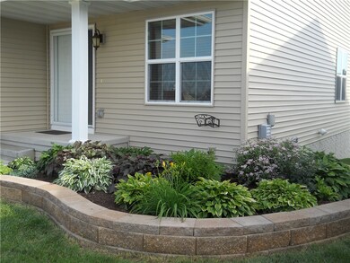 Professionally constructed raised bed stone garden