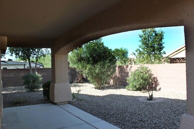 Extended Covered Patio with Mature Trees